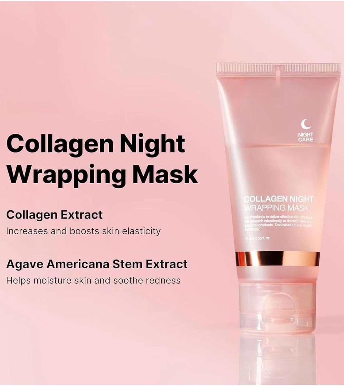 Collagen Night Wrapping Mask, Collagen Overnight Wrapping Peel Off Facial Mask