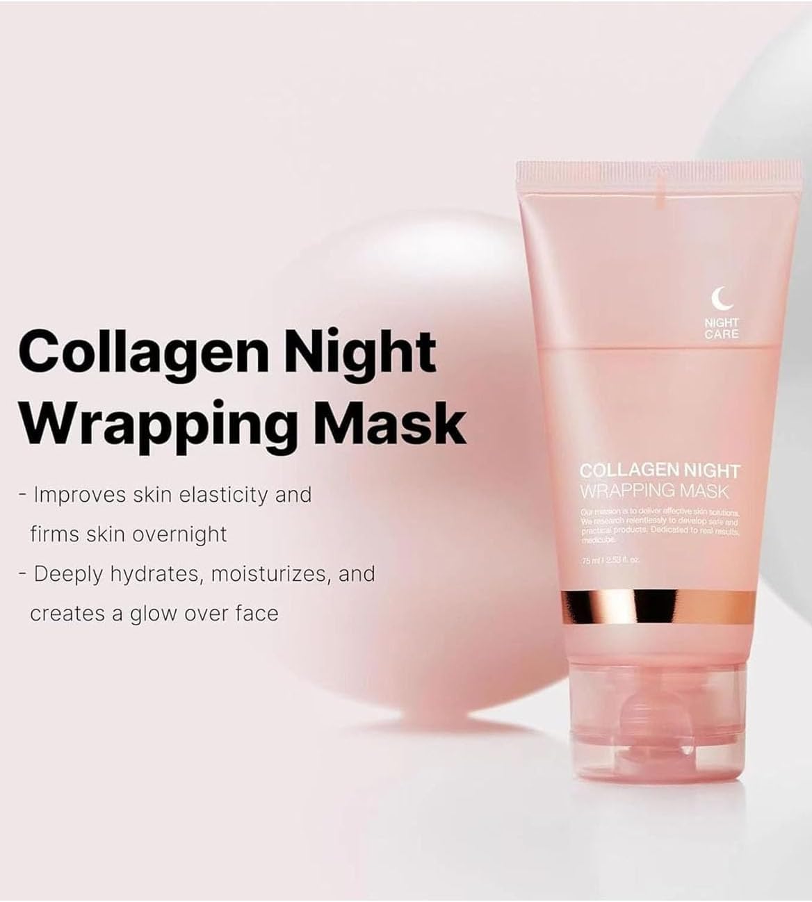 Collagen Night Wrapping Mask, Collagen Overnight Wrapping Peel Off Facial Mask