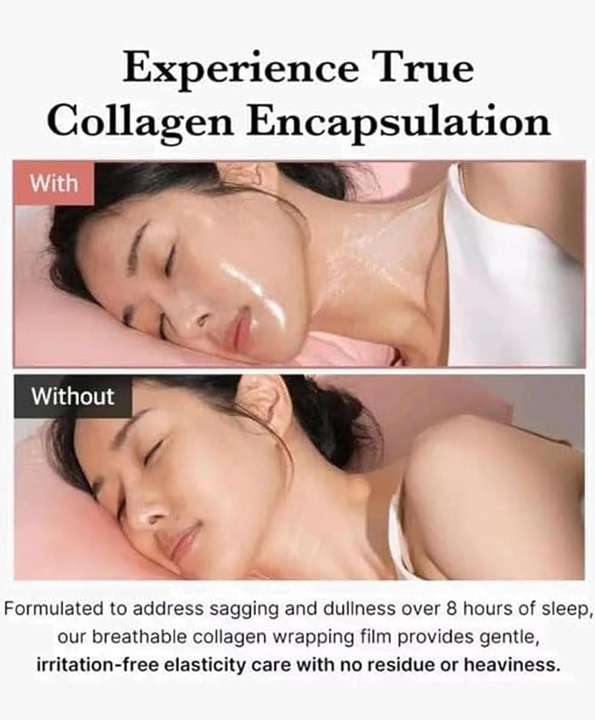 Collagen Night Wrapping Mask, Collagen Overnight Wrapping Peel Off Facial Mask