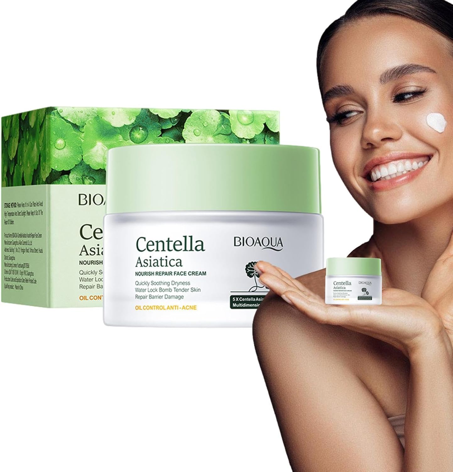 BIOAQUA Centella Asiatica Nourish Repair Face Cream 50g
