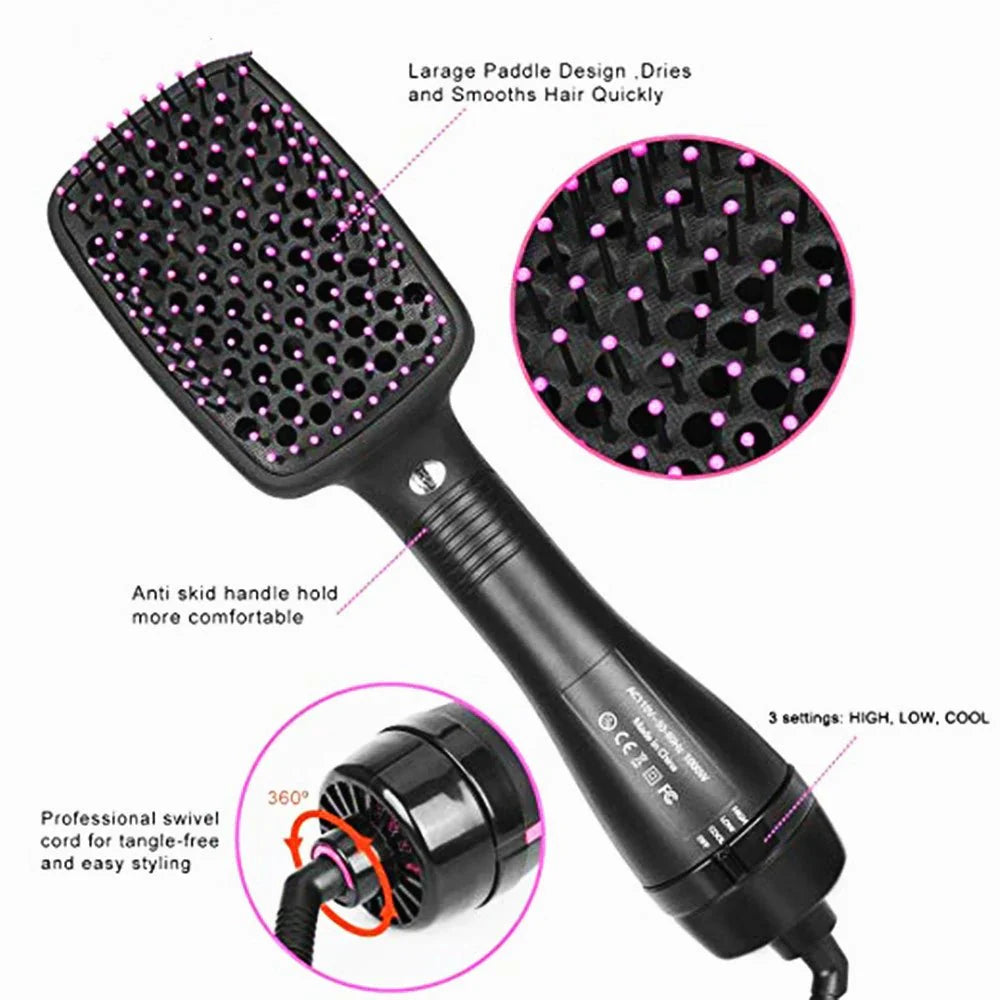 Pro Collection Salon One-step Hair Dryer, Smoothing, Ceramic, Black