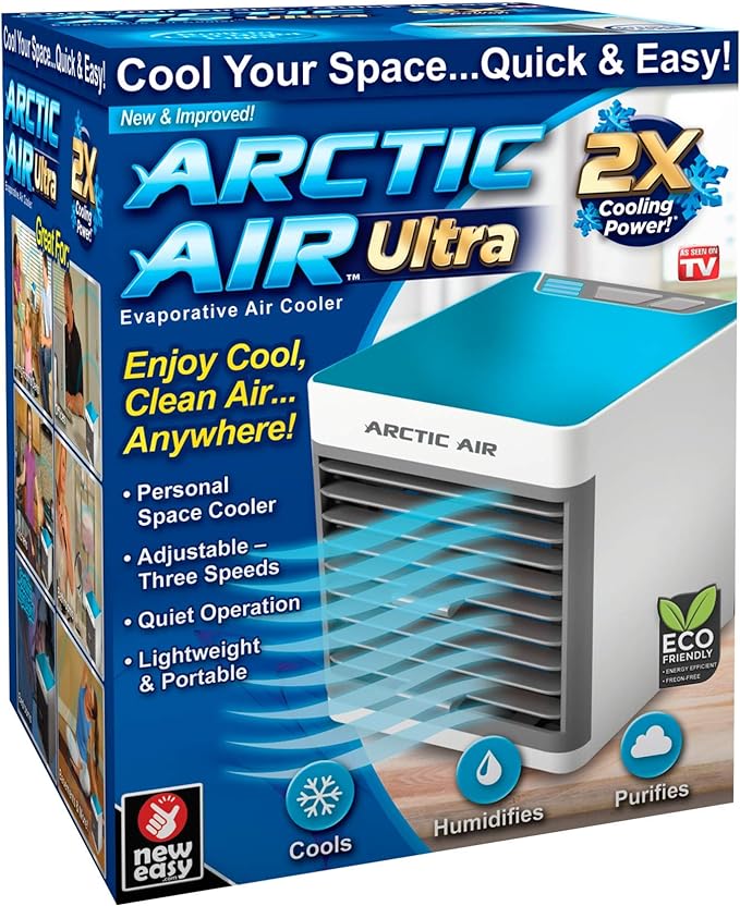 ortable Air Conditioners, USB Personal Mini Air Cooler, Air Conditioner with LED Light